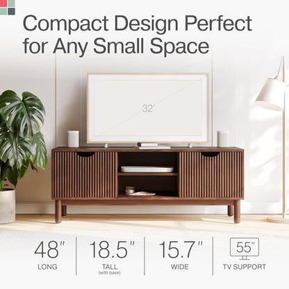 Low Profile Fluted TV Stand - 2023 Collection