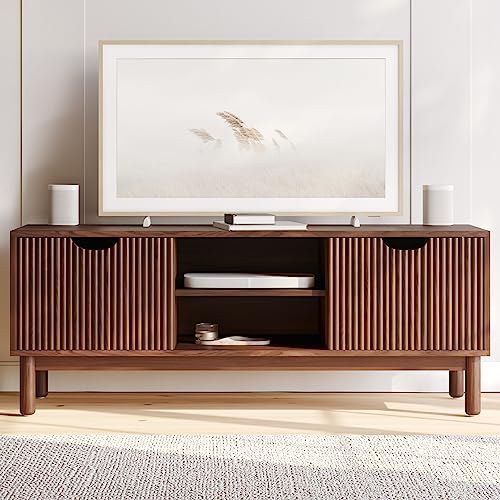 Fluted tv clearance stand